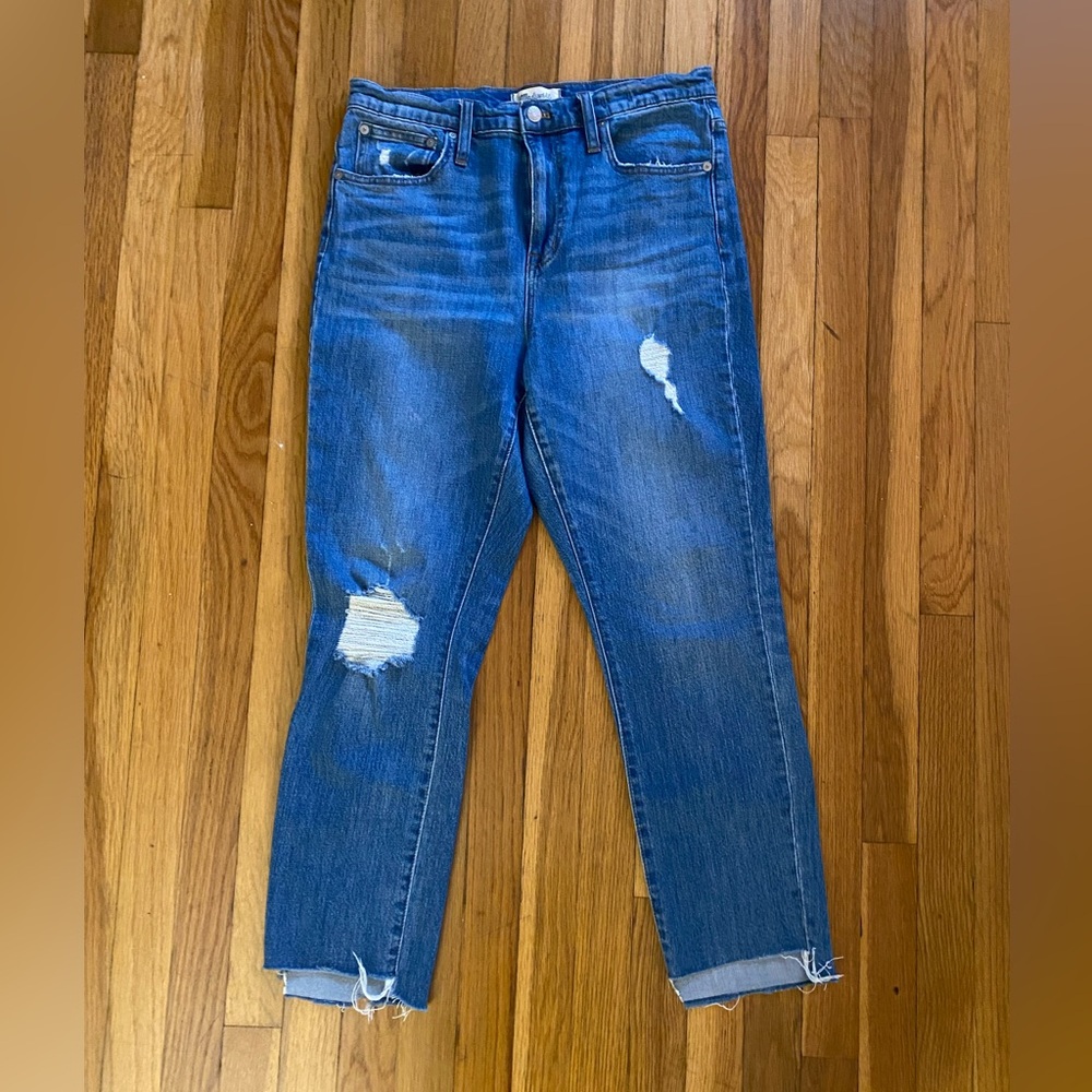 Madewell high rise slim boyfriend Jean
